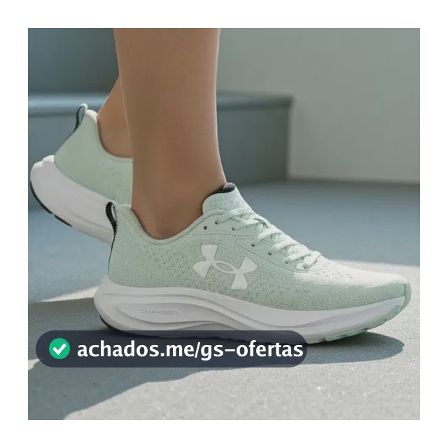 Tênis Feminino Under Armour Charged Sunny Treino Conforto Sunny-atlasgreen/white 34