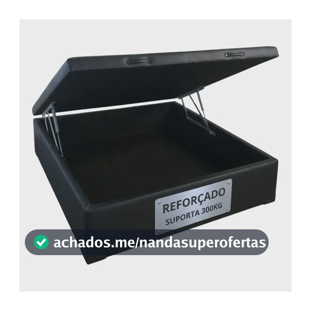 Cama Box Baú Casal - 1,38 X 1,88 - Exclusive / Reforçada