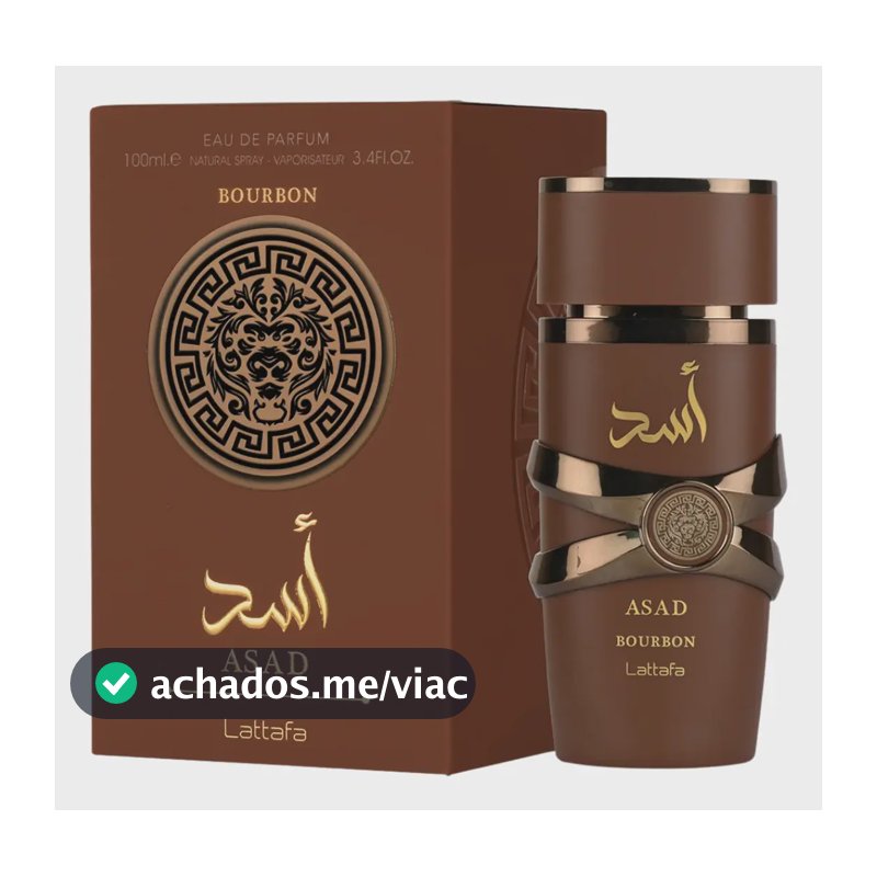 Perfume Árabe Masculino Asad Bourbon Lattafa Eau De Parfum 100ml