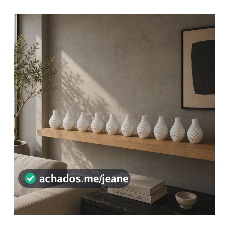 10 Unidades Vaso Decorativo Mesa Festa E Casa Pequeno Branco