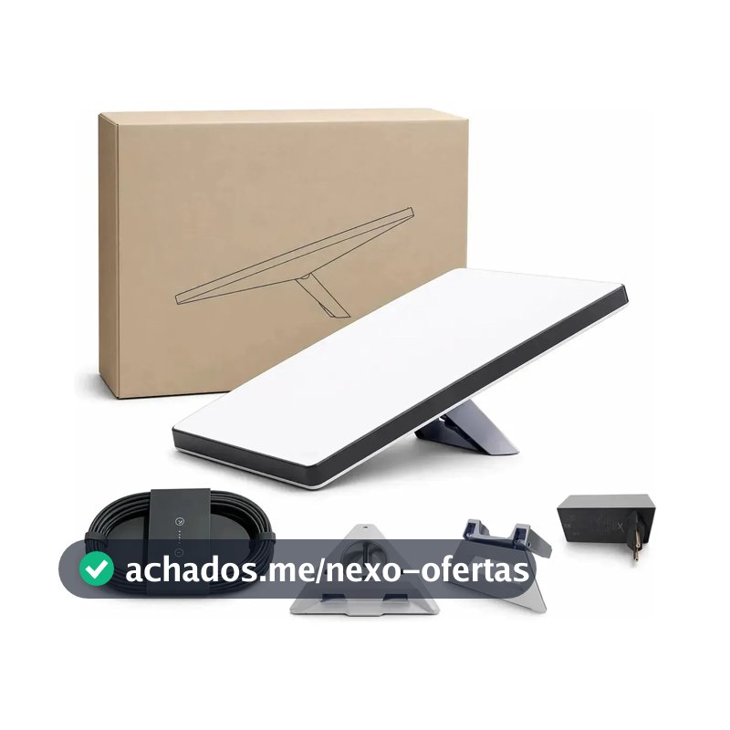 ANTENA STARLINK MINI INTERNET VIA SATÉLITE SPACEX KIT COMPACTO E PORTÁTIL