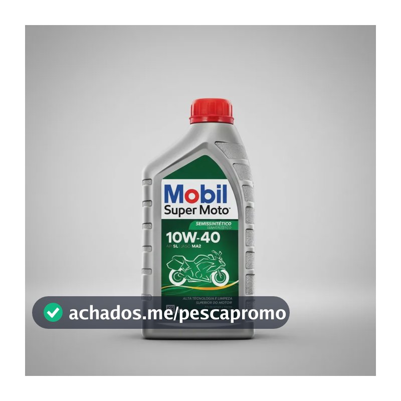 Óleo de Motor Mobil Super Semissintético 10W-40 para Moto