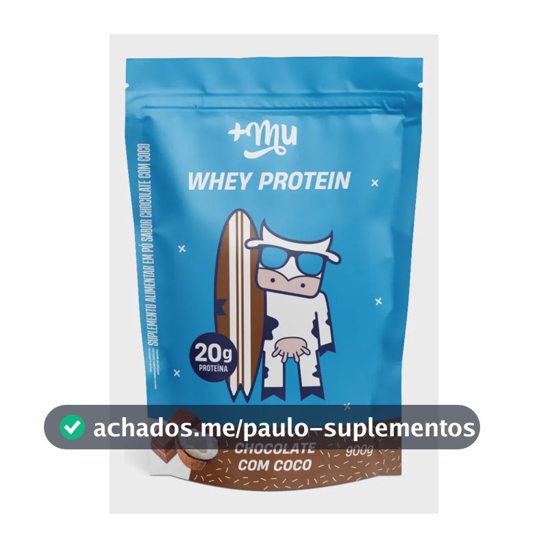 Whey protein +Mu Coco Refil em pó x 900g