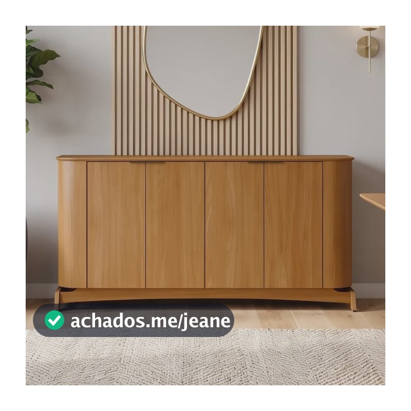 Aparador Buffet Para Sala De Jantar 160cm Verbena Ypê