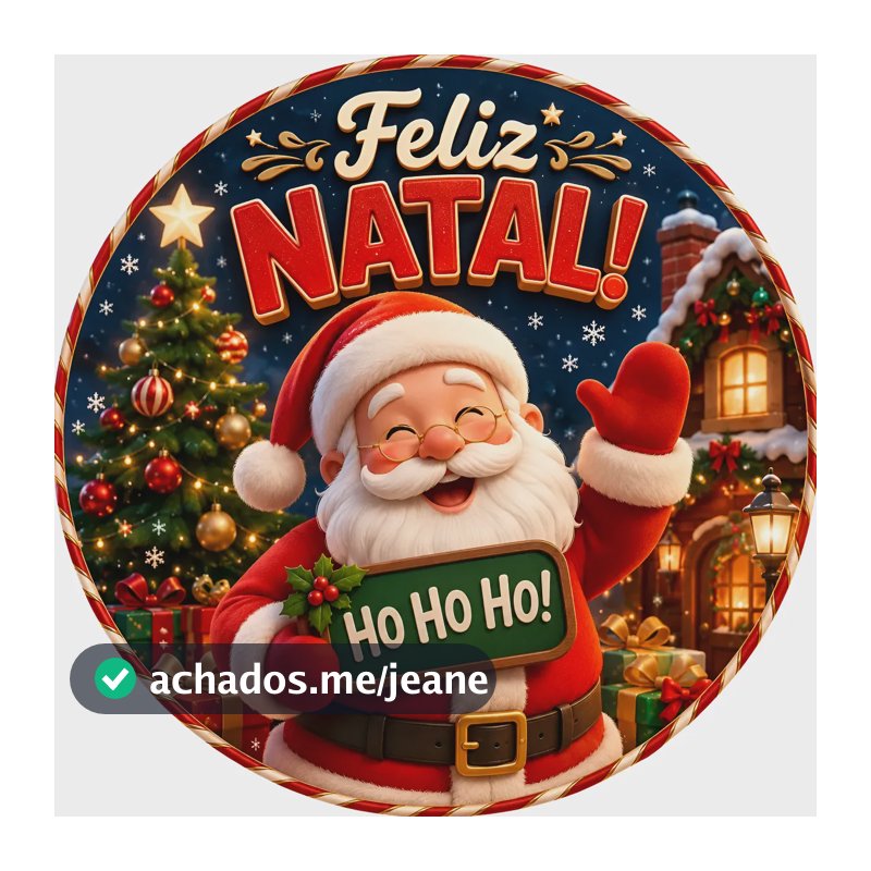 Painel Redondo C/ Elástico Decoração Feliz Natal Ano Novo Hohoho