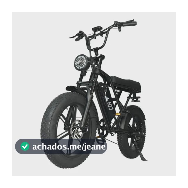 Hdj G60 Bicicleta Elétrica Scooter 1000w Bike Lítio 48v 50km Preto