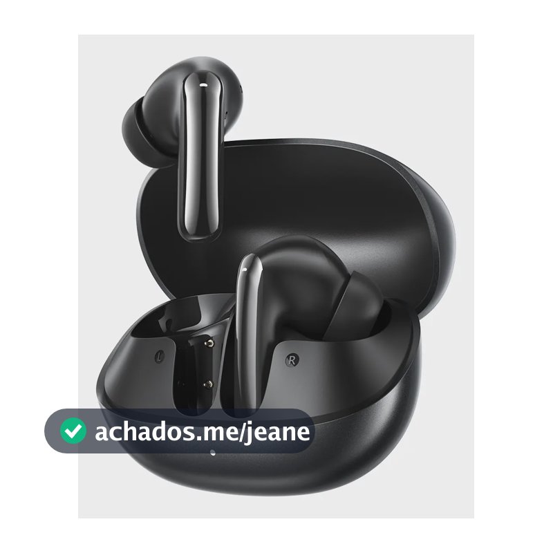 Fones de ouvido QCY MeloBuds N20, Bluetooth 6.0, -50dB Adaptativo ANC, 40H de Reprodução, IPX4, Conexão dupla, Cor Preto