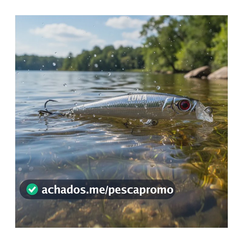 Isca De Pesca Artifical Pinnacle Luna 95 Crome Crome
