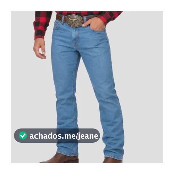 Calça Country Masculina Com Elastano Reta Tradicional Cowboy