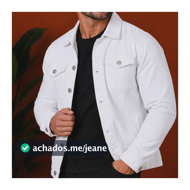 Jaqueta Masculina Jeans Slim Casaco Casual Versátil Premium