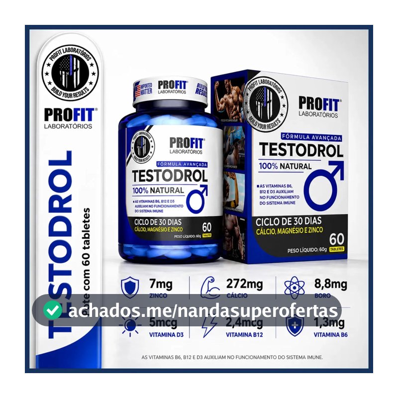 Suplemento em tabletes Profit Pré Hormonal Pote 60 Tabletes Sem sabor de 60 un