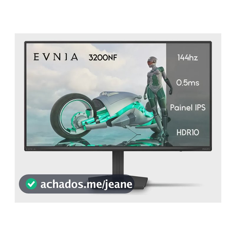 Monitor Gamer Phillips Evnia 23,8  Led Fhd 144hz 127/220v Preto