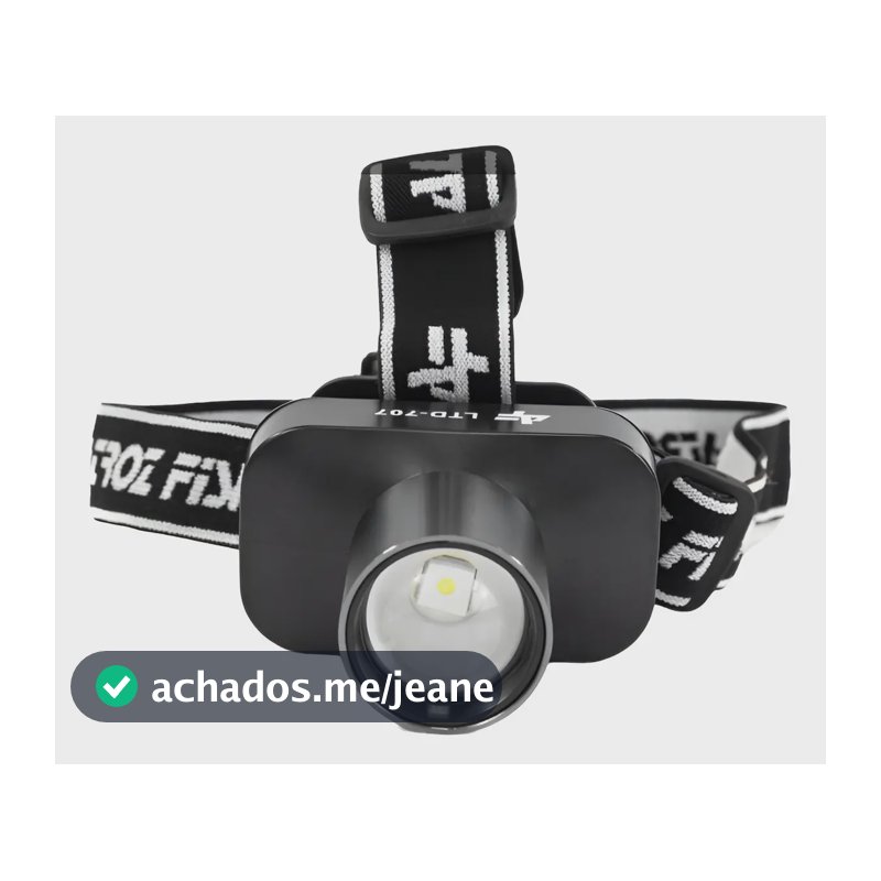 Lanterna De Cabeça Recarregavel Albatroz Ltd-710 10w Lanterna Preto Luz Branco