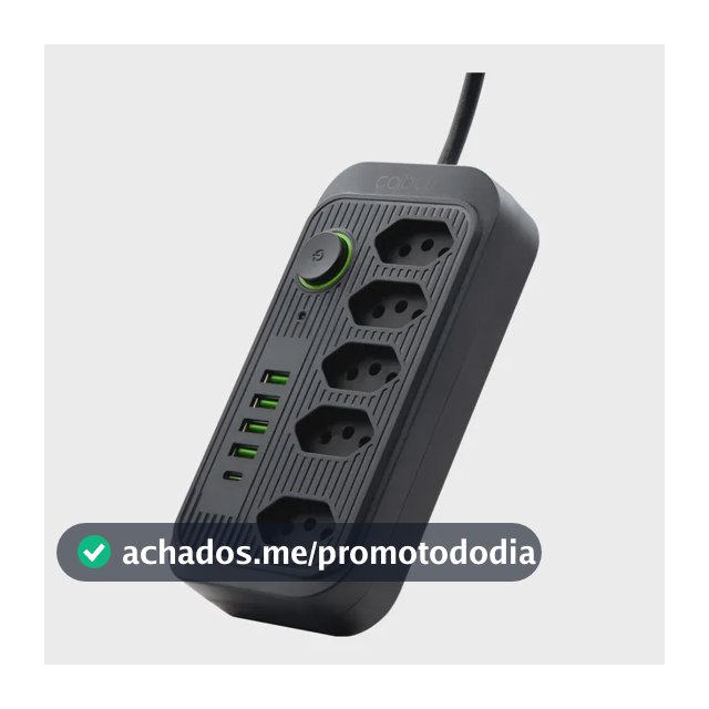 Extensão Coibeu Wkc-541 10 Tomadas 2m 4 Usb Bivolt