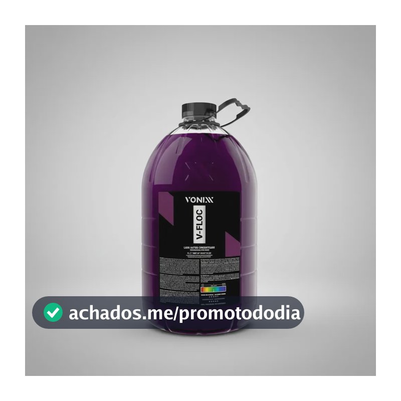 Shampoo Automotivo Neutro Concentrado V Floc 5L Vonixx