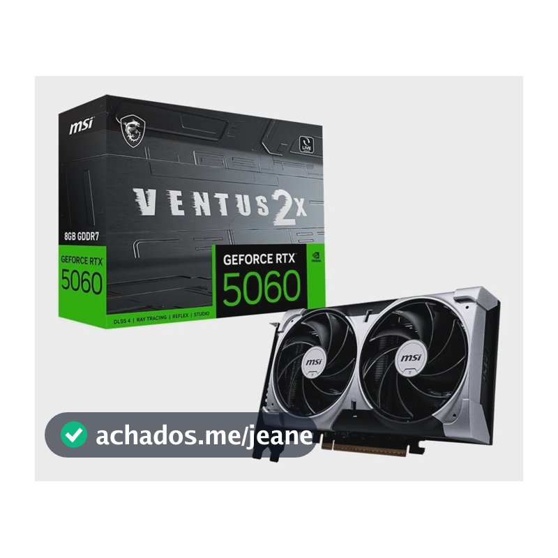 Open Box Nvidia Msi Rtx 5060 Ventus 2x 8gb Gddr7 Oc