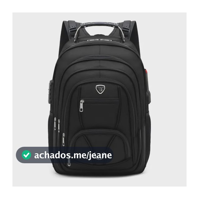 Mochila Impermeavel Reforçada Viagem Notebook Usb/fone