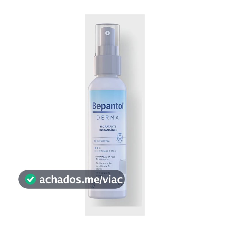 Hidratante Spray Oil Free 50ml Bepantol Derma Pró Vitamina B5 Pele Sensível