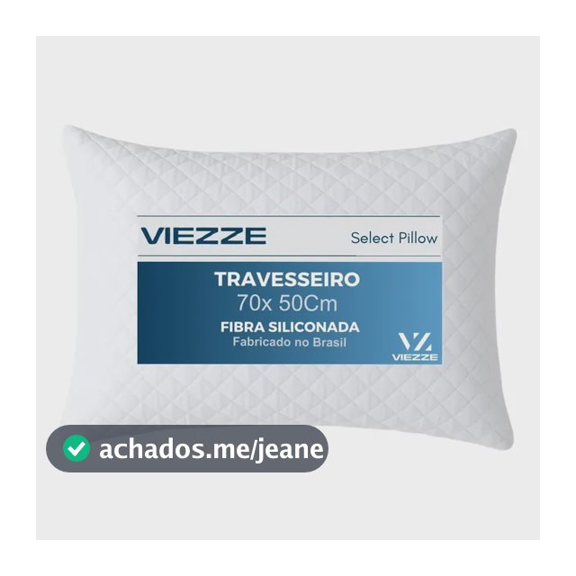 Travesseiro Luxo Matelado Fibra Antialérgica 70x50cm Branco
