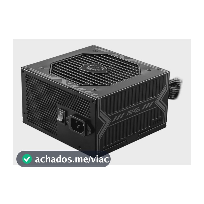 Fonte De Alimentação Para Pc Msi 80 Plus Bronze 650w Preto