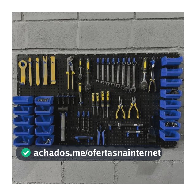 Painel Ferramentas Organizador Perfurado 118x52 + Brindes