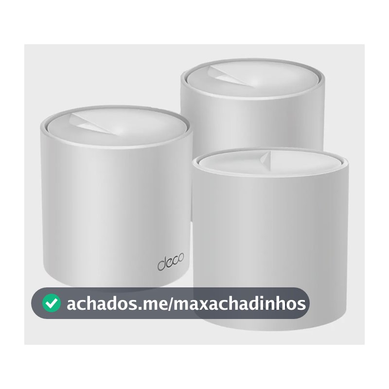TP-Link Deco X10(3-pack) Roteador Mesh Wifi6 AX1500 Cobre até 520m²