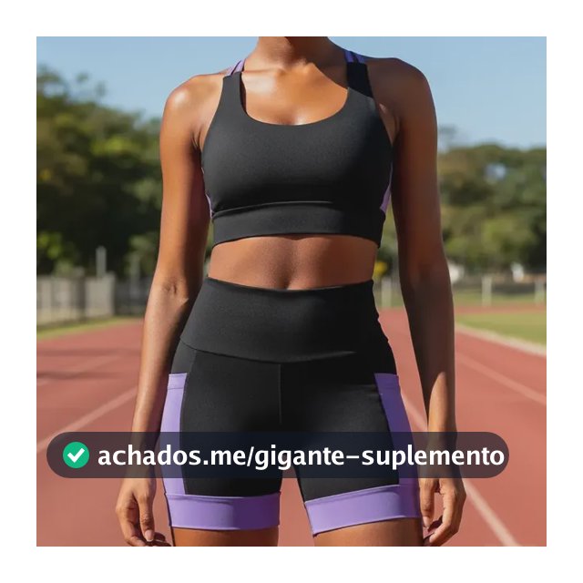 Conjunto Ciclico Shorts E Top Blackout Academia Corrida