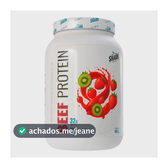 Proteína Shark Pro Beef Isolado Hidrolisado Morango Kiwi em pó x 900g