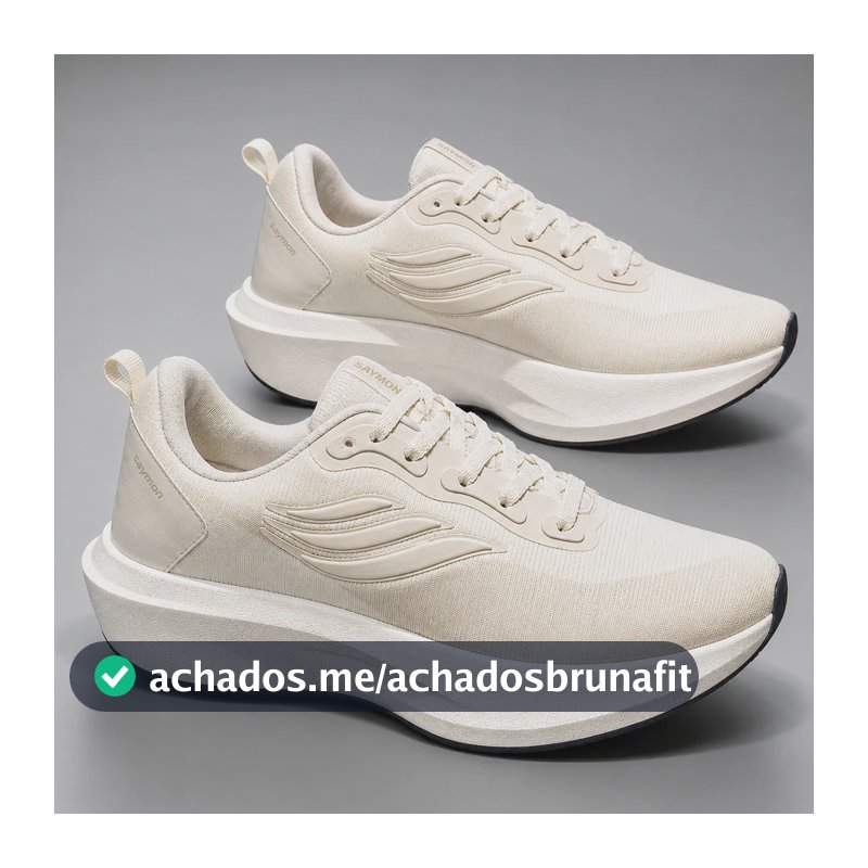 Tênis Masculino Feminino Academia Corrida Leve New Estiloso Bege Fênix 41 Br
