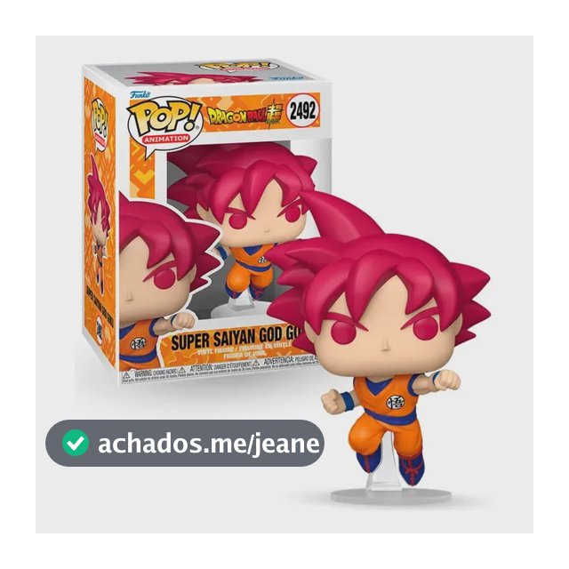Boneco Funko Pop! Dragon Ball Super - Goku Ssj Deus