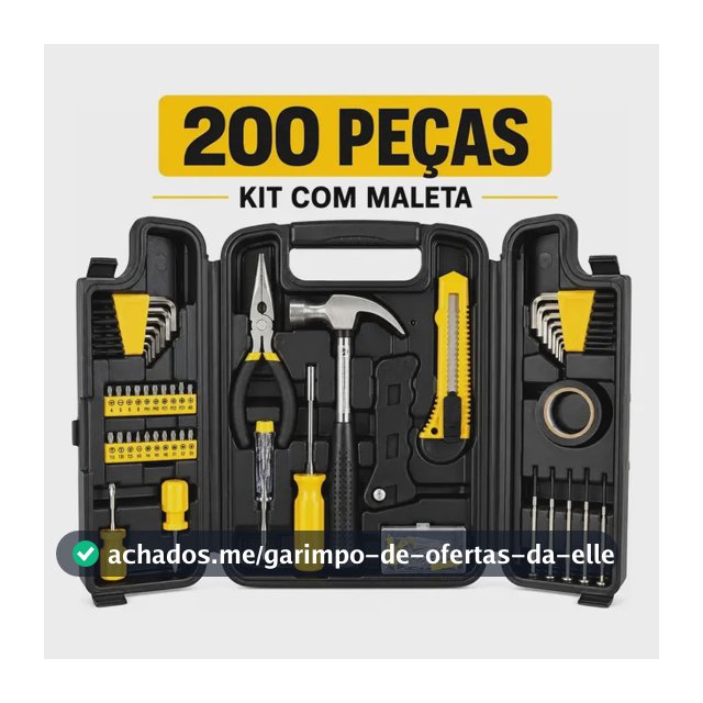 Jogo De Ferramentas 200 Peças - Profissional - Titanium