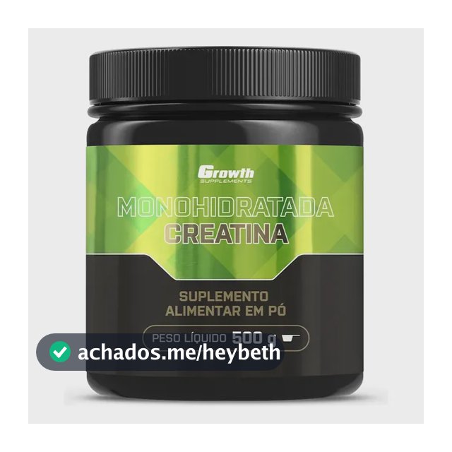 Creatina Growth Supplements Monohidratada em pó Sem sabor x 500g