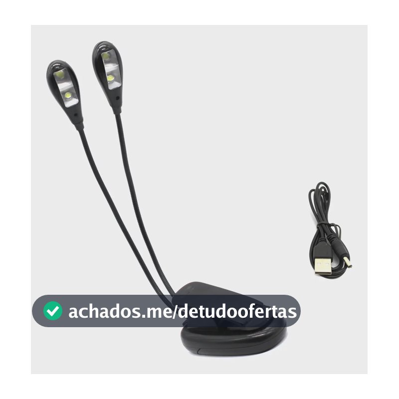 Luminária Led Lep30 ART Guitars com 4 LEDs e Ajuste de Brilho