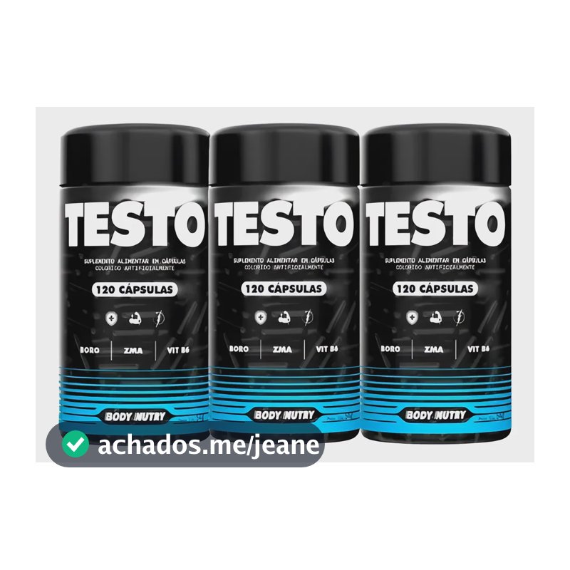 Kit 3x Testo Boro Cálcio Magnésio Zinco Vitamina B6 120 Cáps Sem Sabor