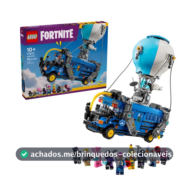 Lego Fortnite Battle Bus 77073 - Versão do personagem Brilliant Bomber de 954 Pz
