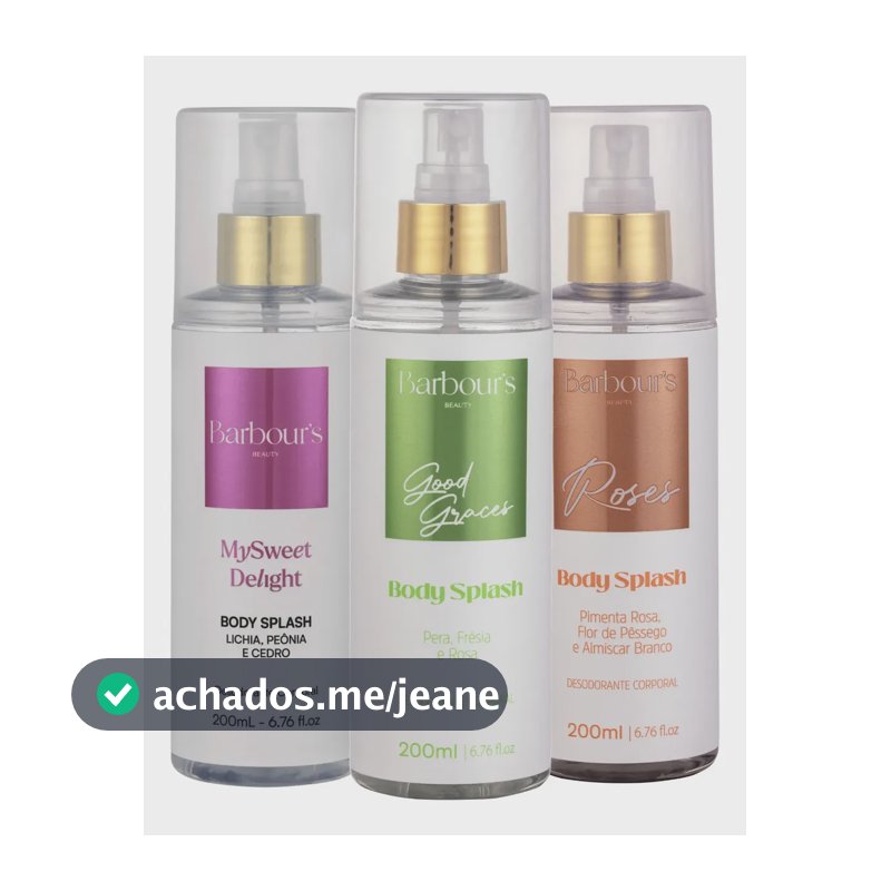 3 Body Splash Good Graces Delight Roses Barbour's Beauty