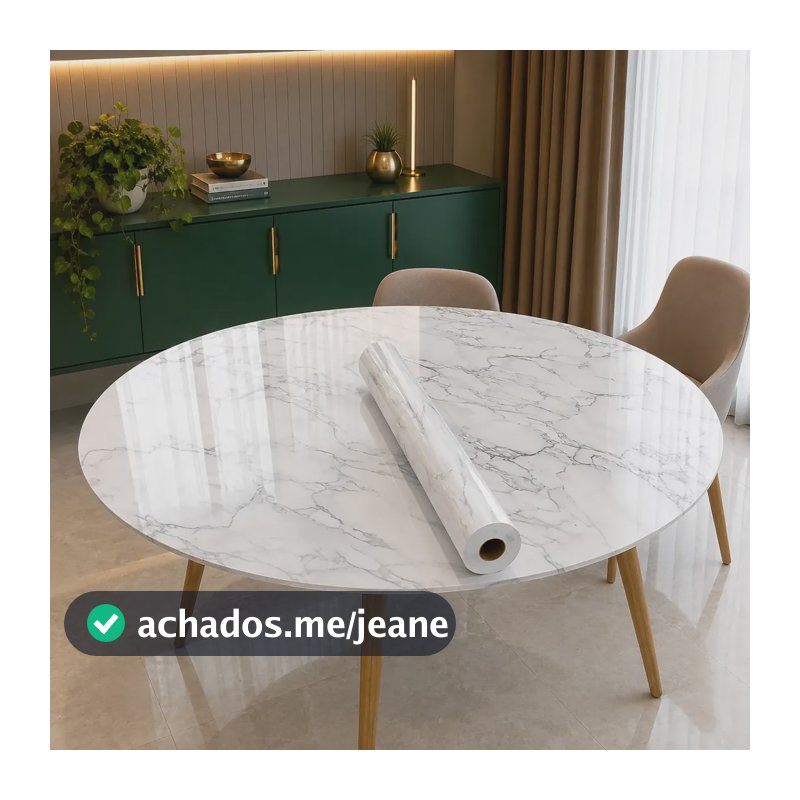 Adesivo Vinil Mármore Envelopar Móveis Impermeável 3m X 60cm Mármore Branco Bianco