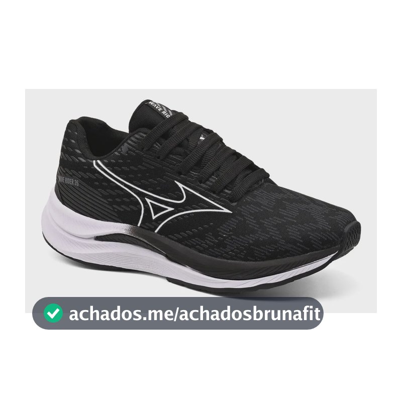 Tênis Mizuno Rider 26 Casual Caminhada Macio Novo Academia Preto/branco Animal Print 40 Br