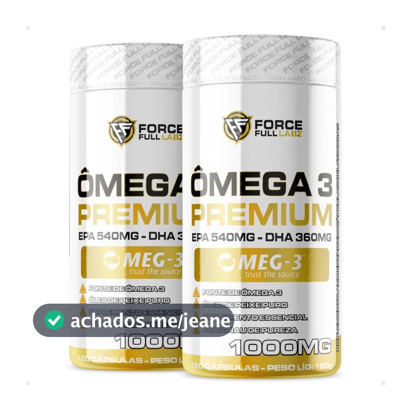 Ômega 3 Force Full Labz TG MEG-3 2 Kits 240 Cápsulas EPA DHA 1000mg