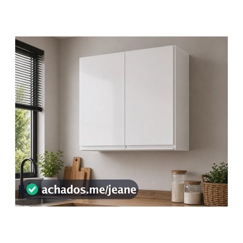 Armário Aéreo Cozinha Batrol Top Class Duplo 2 Portas Branco