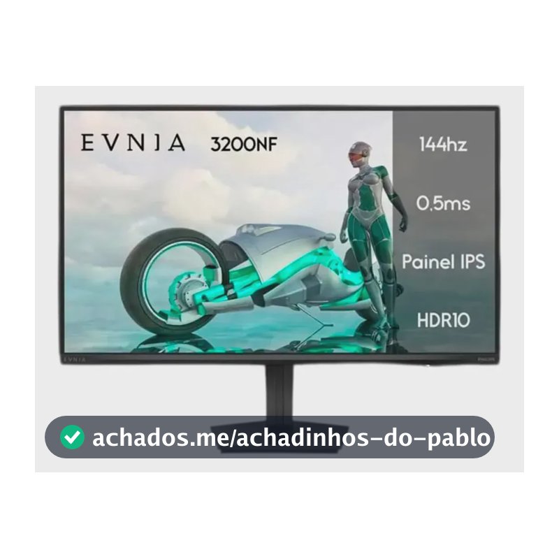 Monitor Gamer Philips Evnia 27'' Ips 144Hz 0.5ms Fhd27m2n3200nf Preto