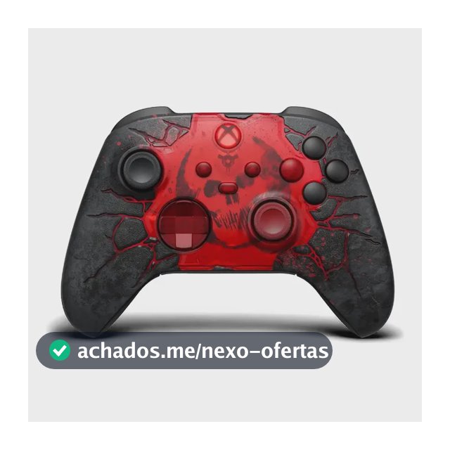 Controle Sem Fio Xbox Series X|s Ed. Limitada Gears E-day Vermelho E Preto