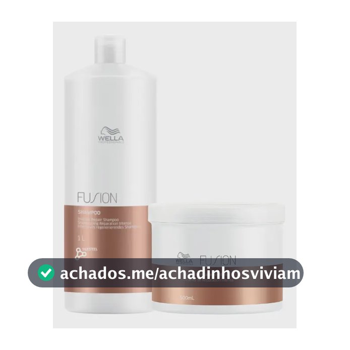 Kit Wella Fusion - Shampoo 1l + Máscara 500ml