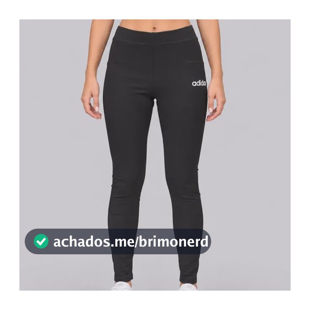 Calça Legging adidas Logo Linear Sj Feminina Preta