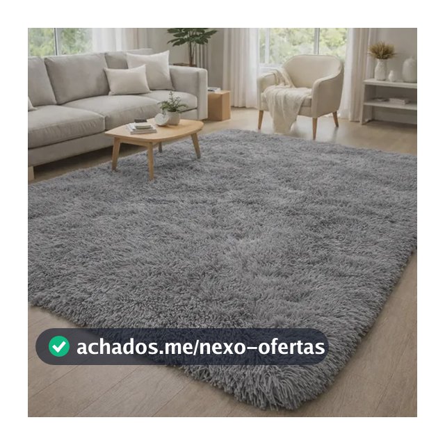 Tapete Grande 3,00x2,00 Peludo Felpudo Sala E Quarto Luxo