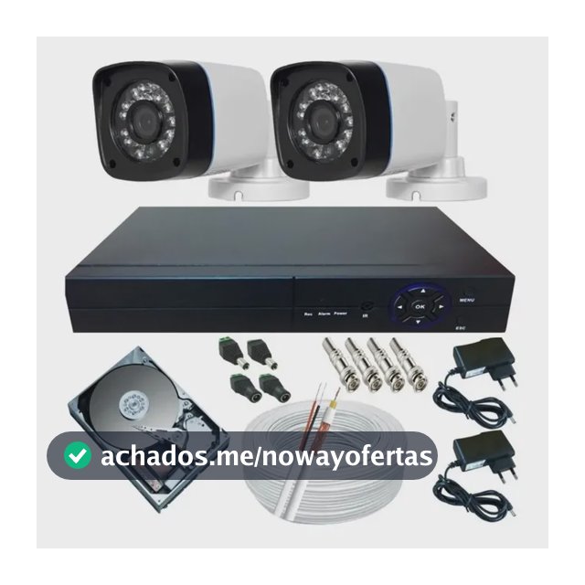 Kit Camera Segurança Residencial Dvr 4ch Completo Hd 320gb