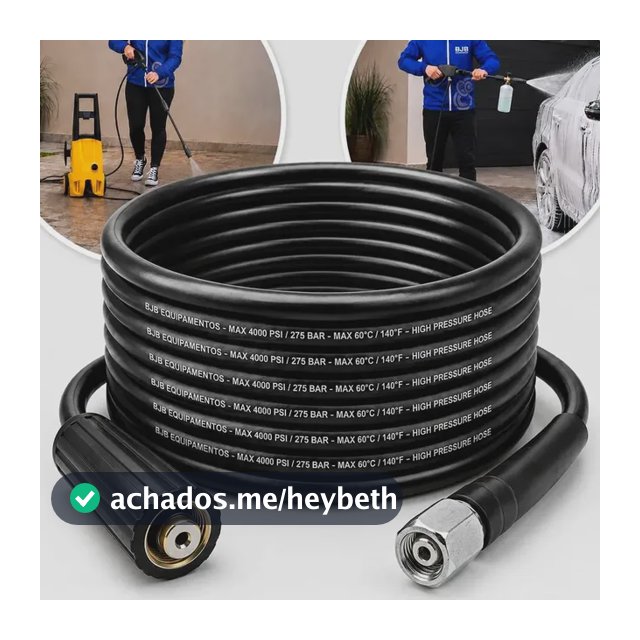 Mangueira Lavadora Alta Pressão Compativel com Wap Ousada Plus 2200, Atacama Black 2200, Tekna HLX110 com 5 metros