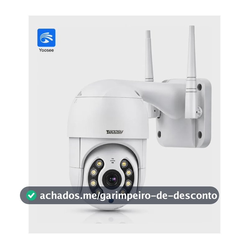 Câmera De Segurança Wifi Yoosee Externa Mini Dome Full Hd Infravermelho Prova D'água Woosh