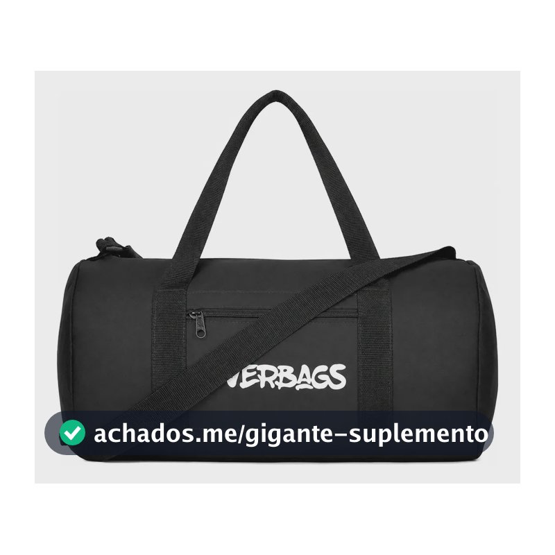 Mala Streetbag Treino Bolsa Academia Fitness Multiuso Estilo Esportiva Preta