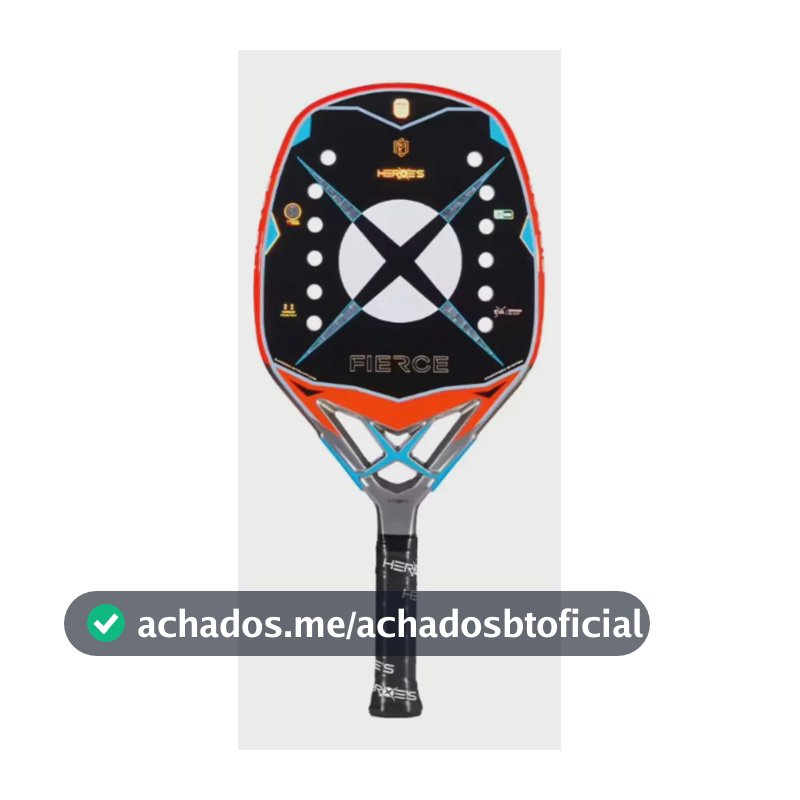 Raquete Heroes Firce Com Tratamento Bt Perfomance Preto
